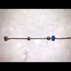 Pandora silver bracelet.